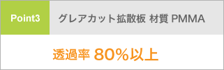 透過率80％以上